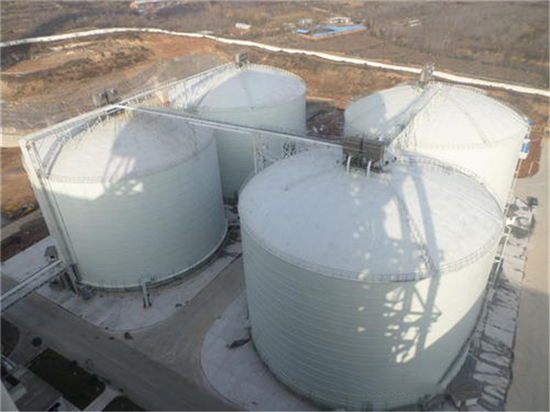内蒙古5000吨立式粉煤灰储存罐